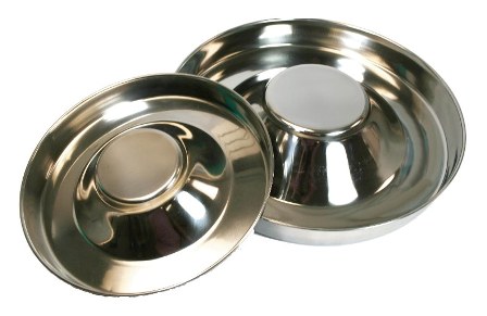 Leather Brothers Stainless Steel Non Tip Feeding Bowl 2 Quarts - 8303