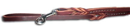 Twist Leather Leads by Leather Brothers