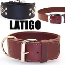 Leather Brothers Latigo Dog Collars